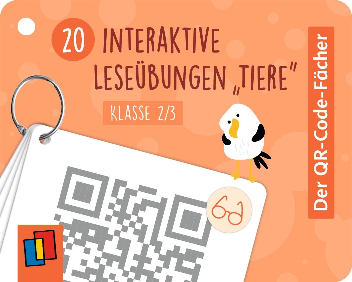 Vorderes Coverbild 20 interaktive Leseübungen "Tiere", Klasse 2/3