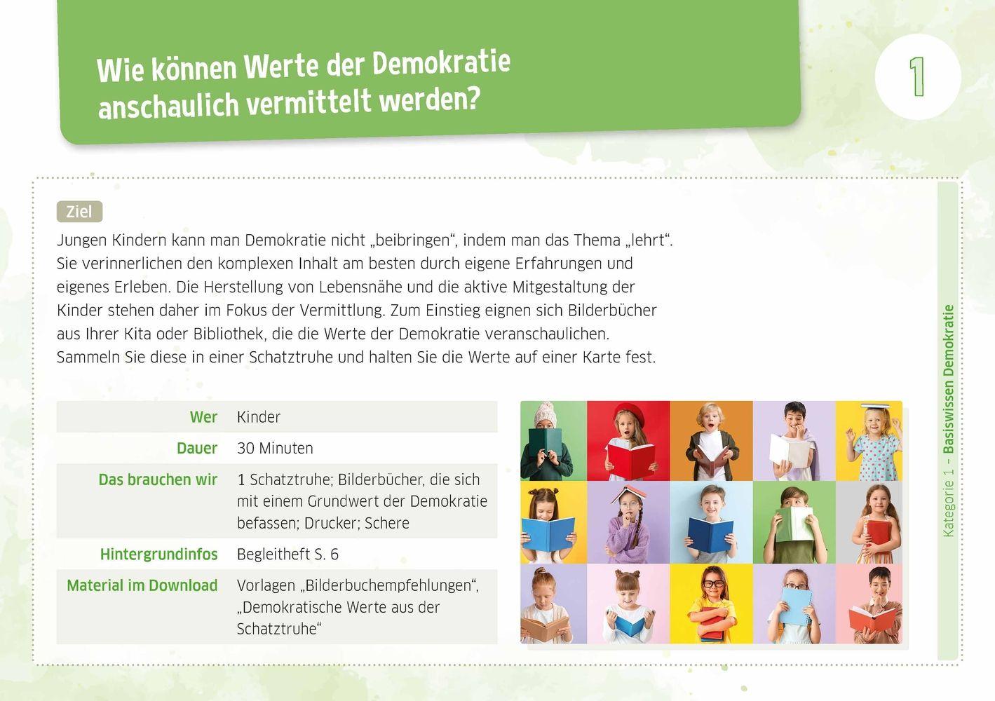 Beispielinhalt (Bild) Demokratiebildung in der Kita