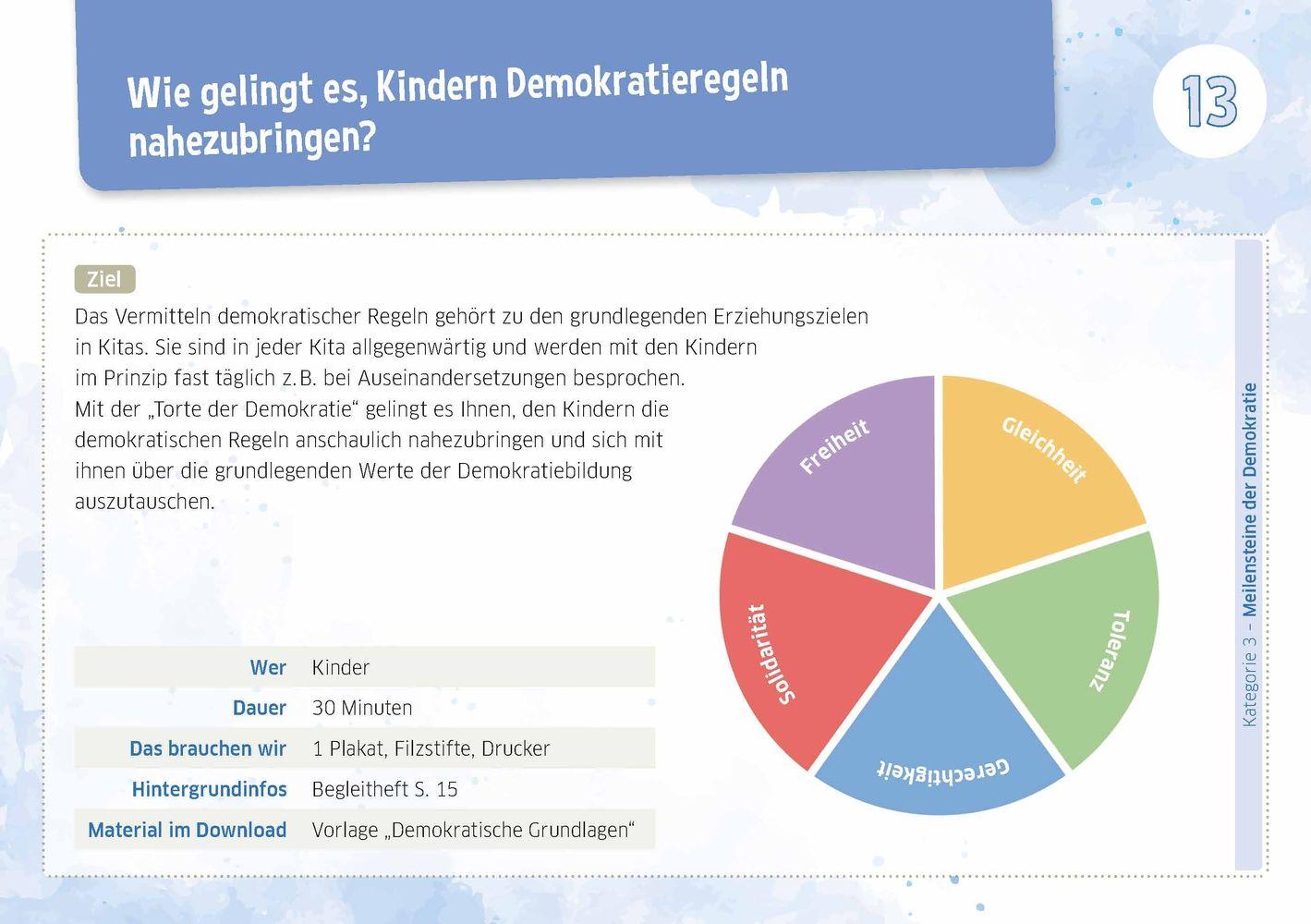Beispielinhalt (Bild) Demokratiebildung in der Kita
