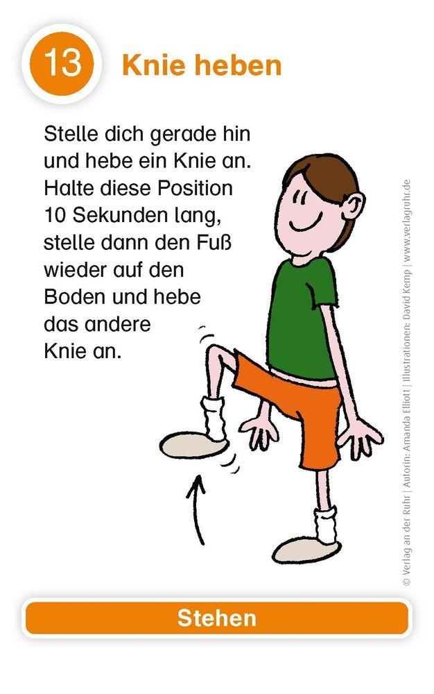 Beispielinhalt (Bild) Mitmach-Motorik: Kartenset mit 50 Übungen zur Förderung der Koordination