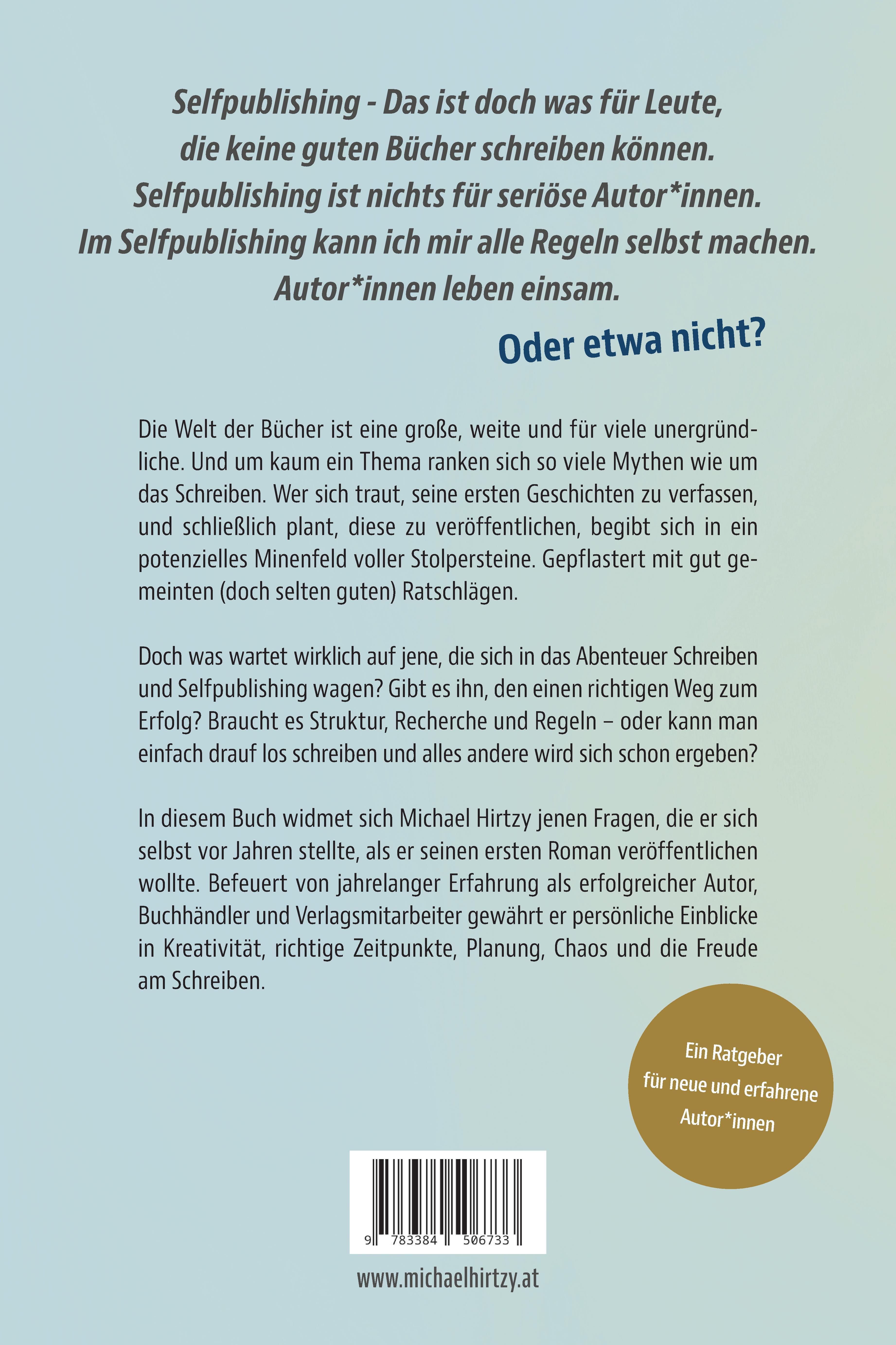 Rückseitencover Mythen und Stolpersteine im Selfpublishing