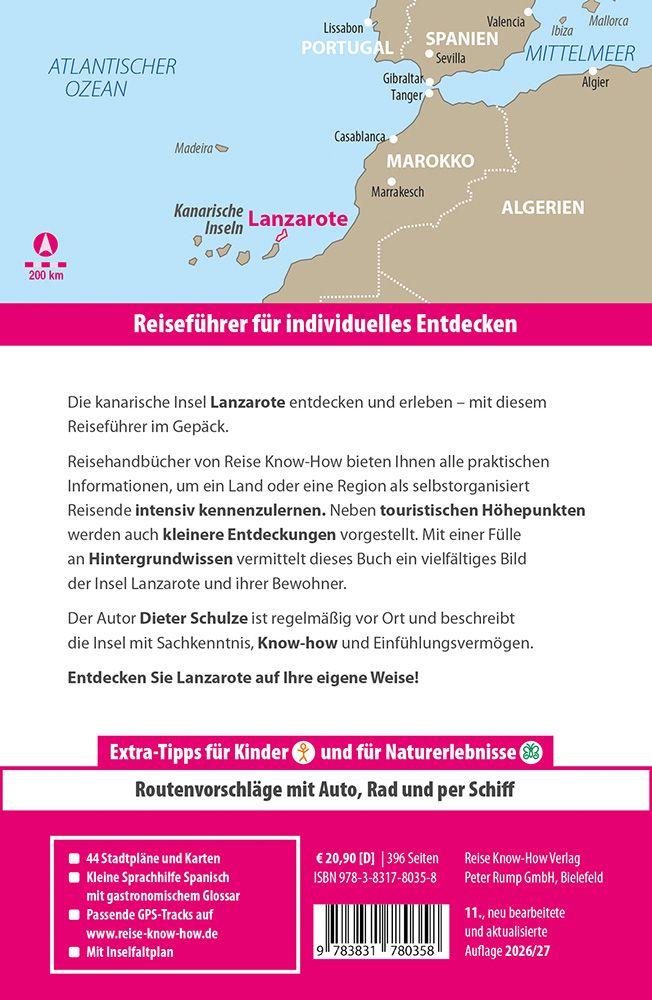 Beispielinhalt (Bild) Reise Know-How Reiseführer Lanzarote