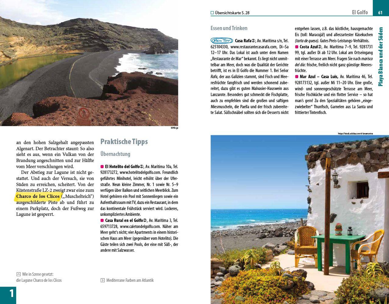 Beispielinhalt (Bild) Reise Know-How Reiseführer Lanzarote