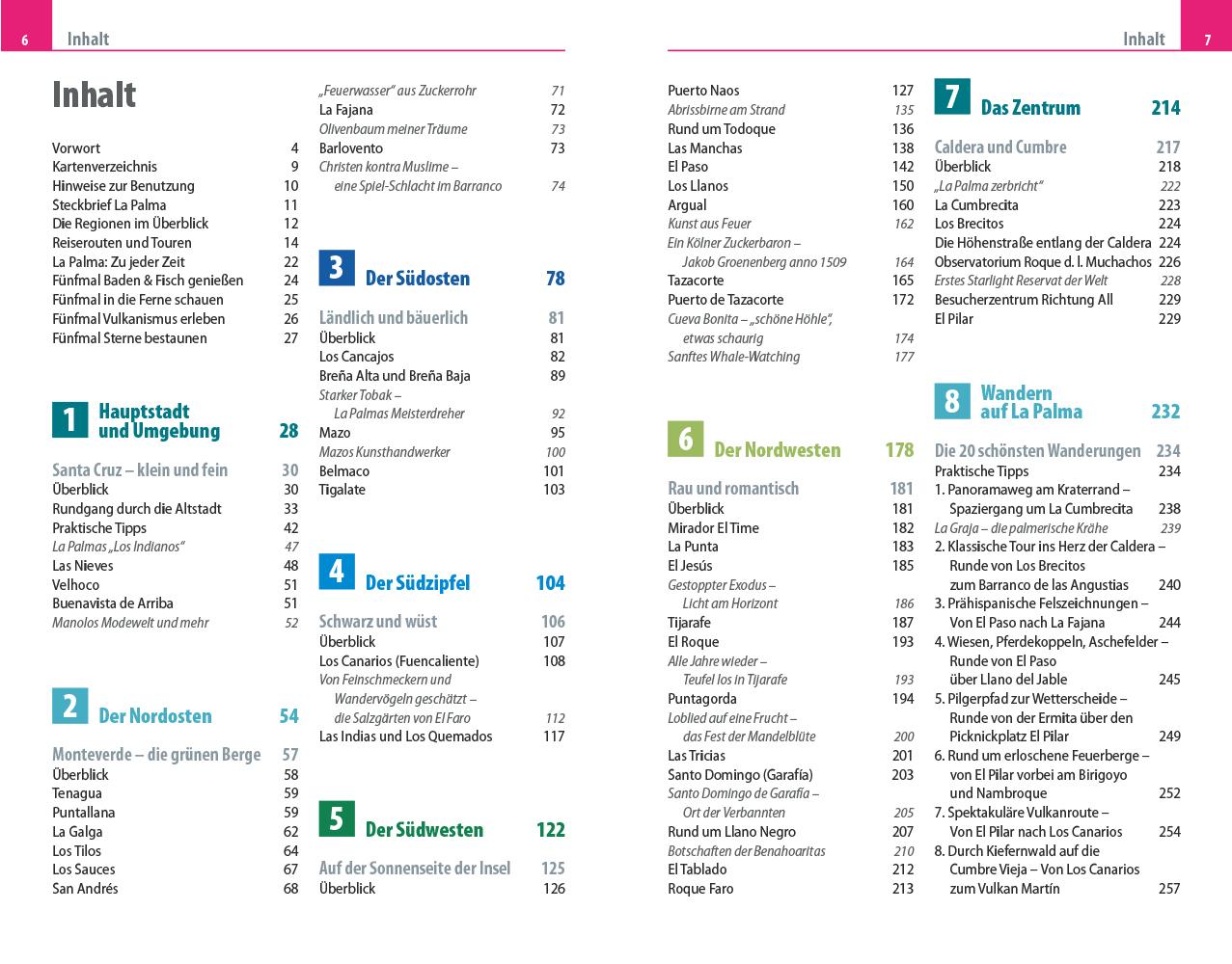 Beispielinhalt (Bild) Reise Know-How Reiseführer La Palma