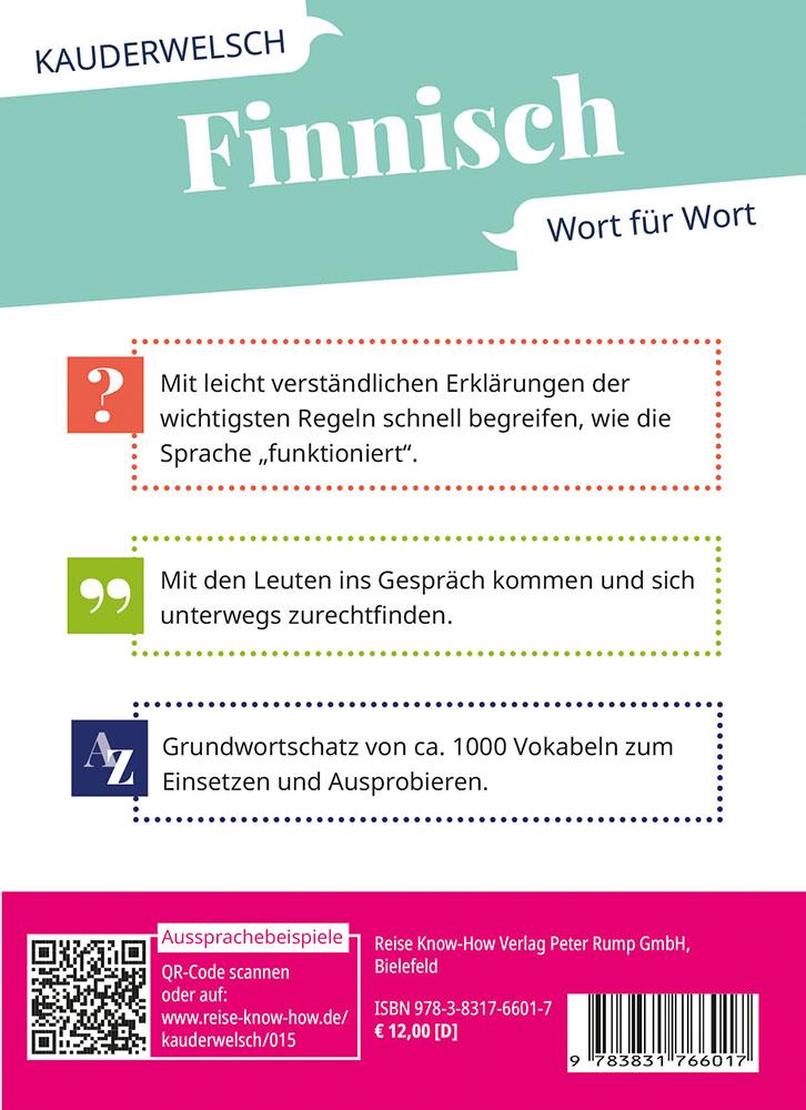 Beispielinhalt (Bild) Reise Know-How Sprachführer Finnisch - Wort für Wort