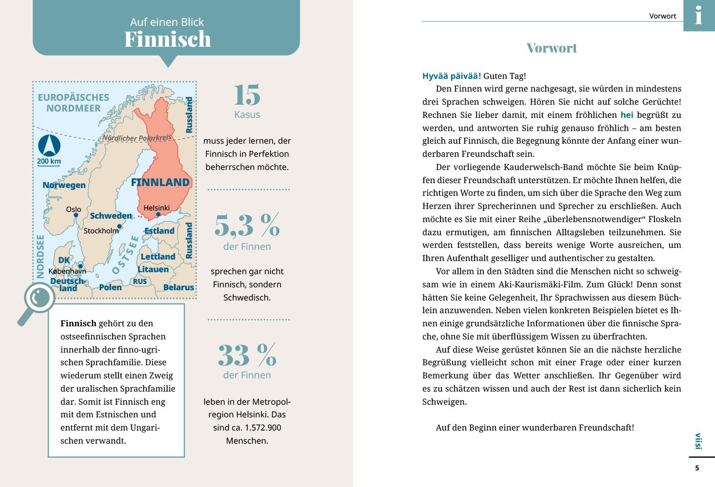Beispielinhalt (Bild) Reise Know-How Sprachführer Finnisch - Wort für Wort