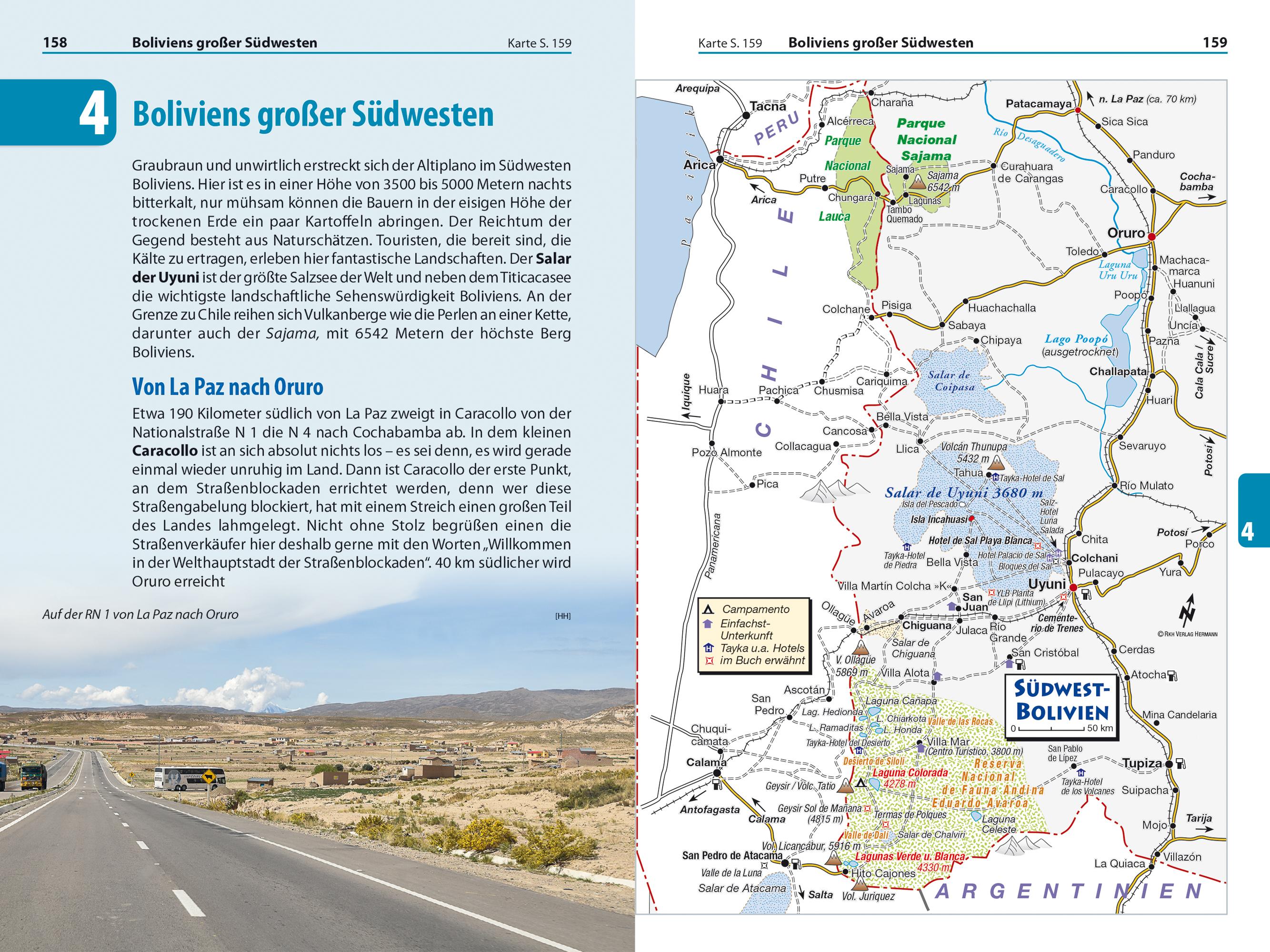 Beispielinhalt (Bild) Reise Know-How Reiseführer Bolivien