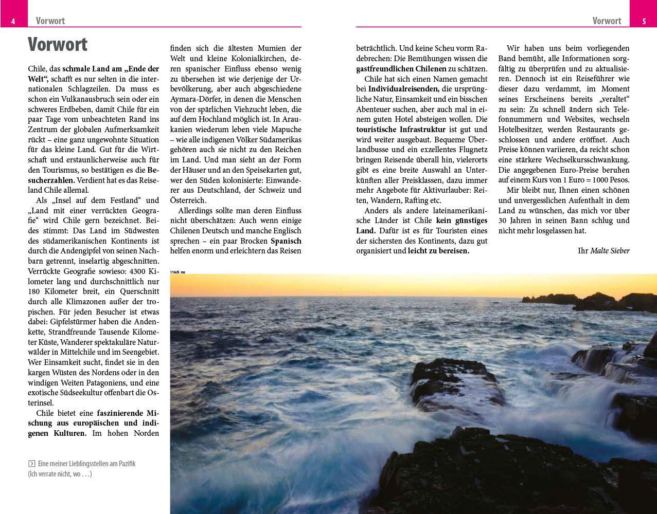 Beispielinhalt (Bild) Reise Know-How Reiseführer Chile und die Osterinsel