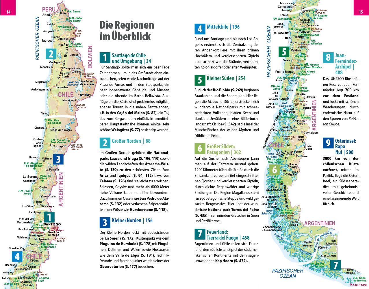 Beispielinhalt (Bild) Reise Know-How Reiseführer Chile und die Osterinsel