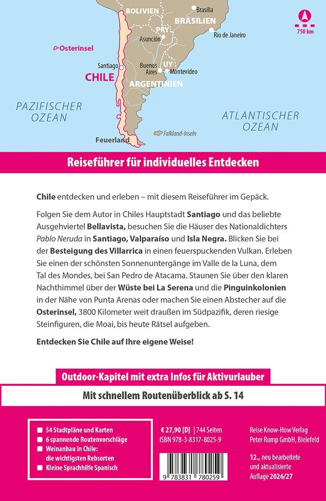 Beispielinhalt (Bild) Reise Know-How Reiseführer Chile und die Osterinsel