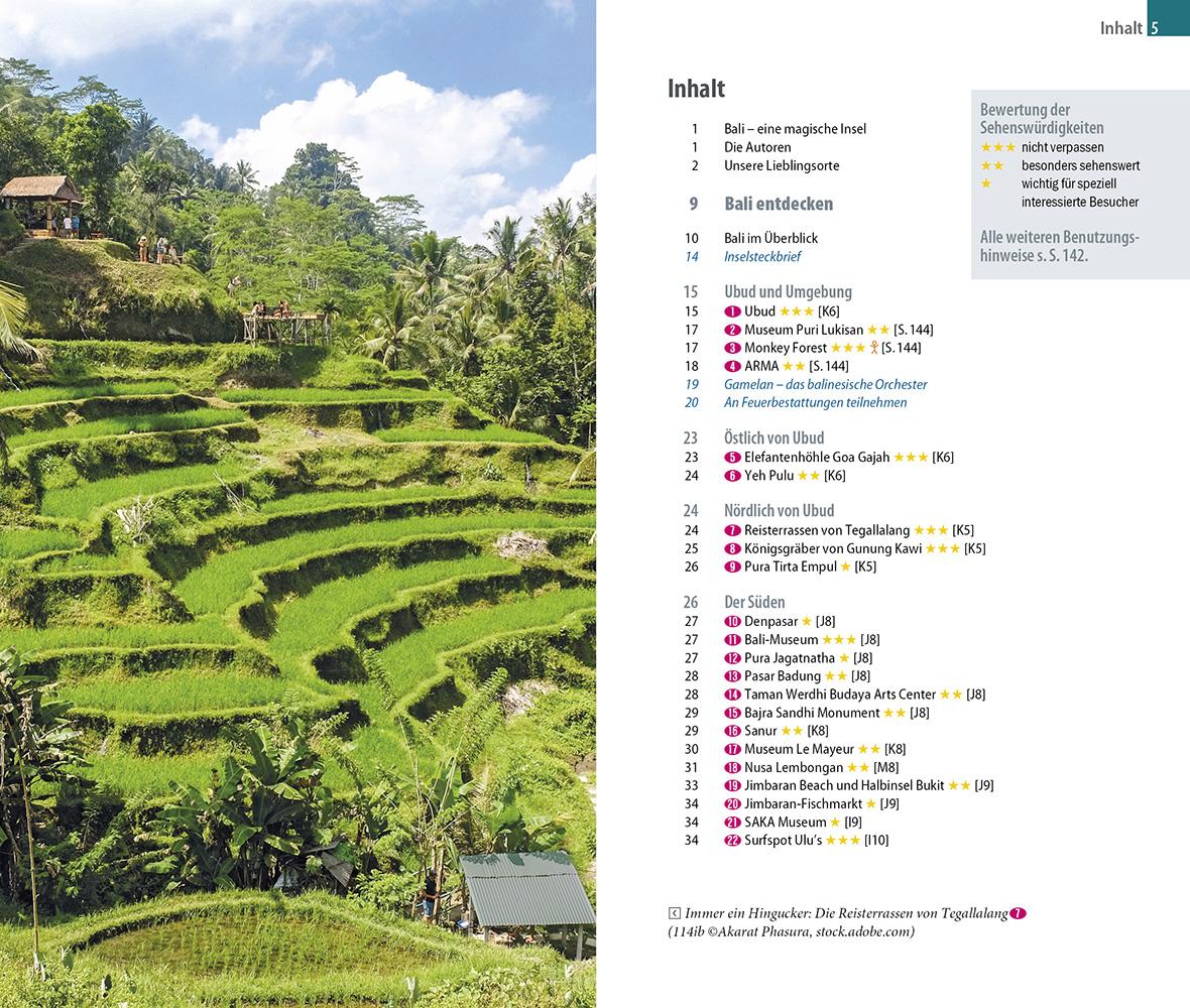Beispielinhalt (Bild) Reise Know-How InselTrip Bali