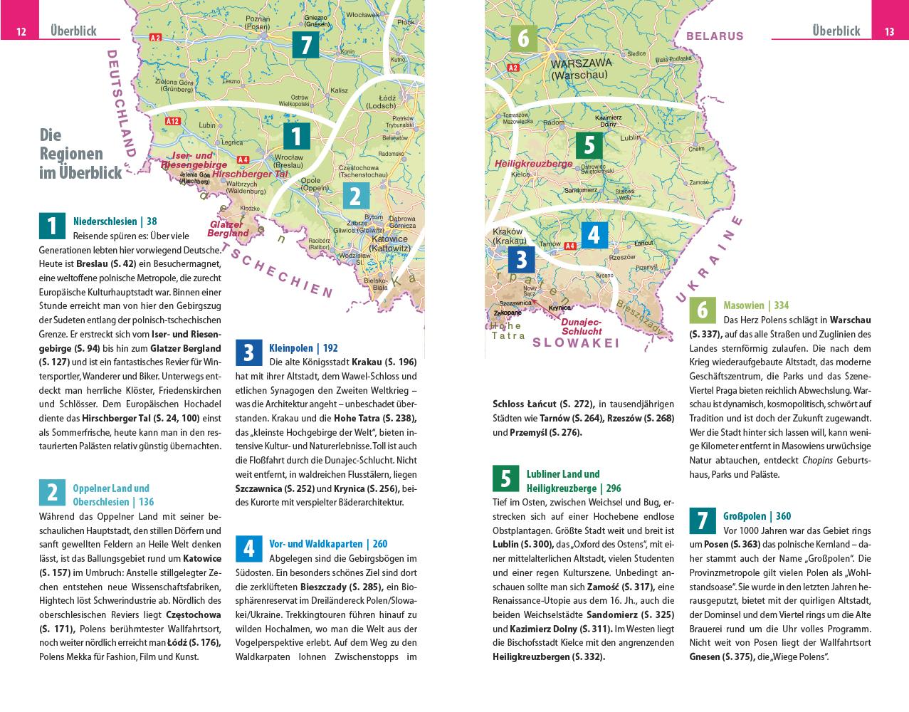 Beispielinhalt (Bild) Reise Know-How Reiseführer Polen - Der Süden