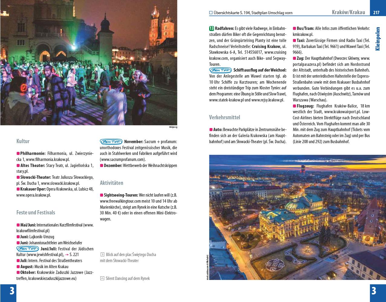 Beispielinhalt (Bild) Reise Know-How Reiseführer Polen - Der Süden