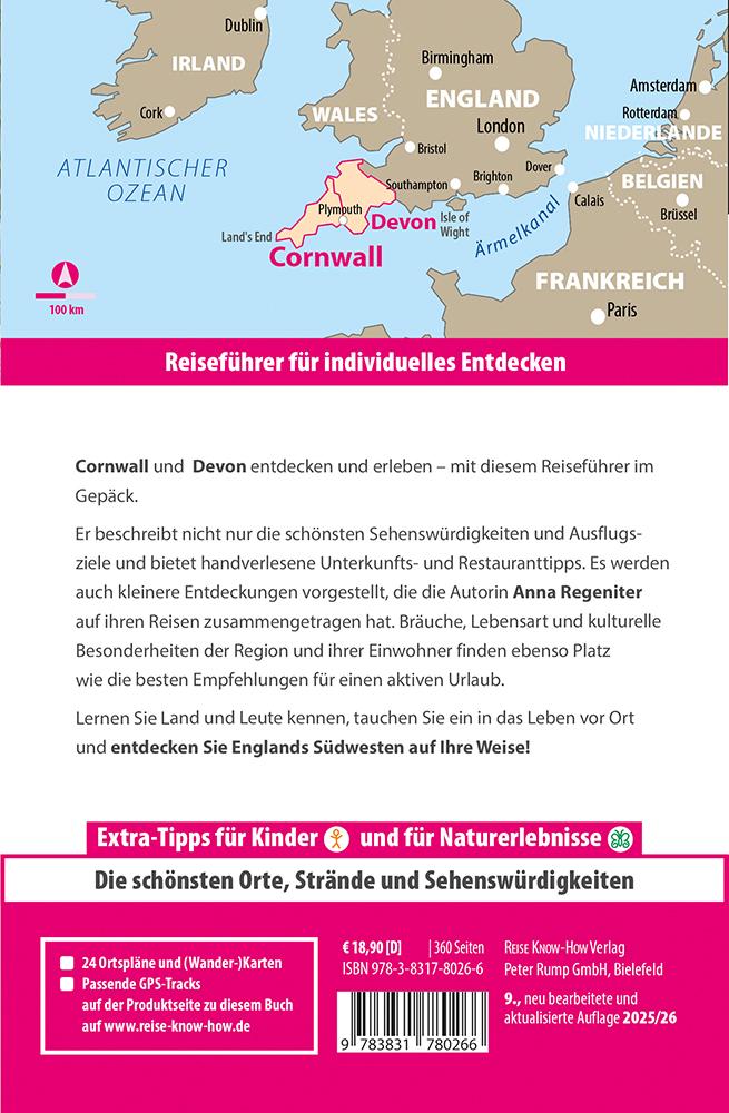 Beispielinhalt (Bild) Reise Know-How Reiseführer Cornwall und Devon