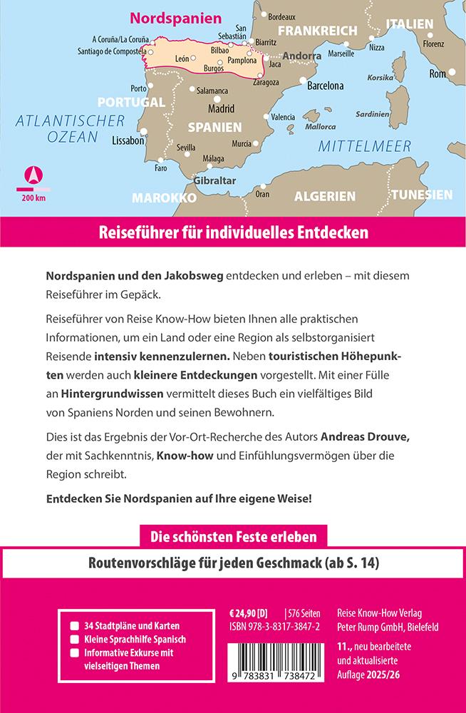 Beispielinhalt (Bild) Reise Know-How Reiseführer Nordspanien mit Jakobsweg