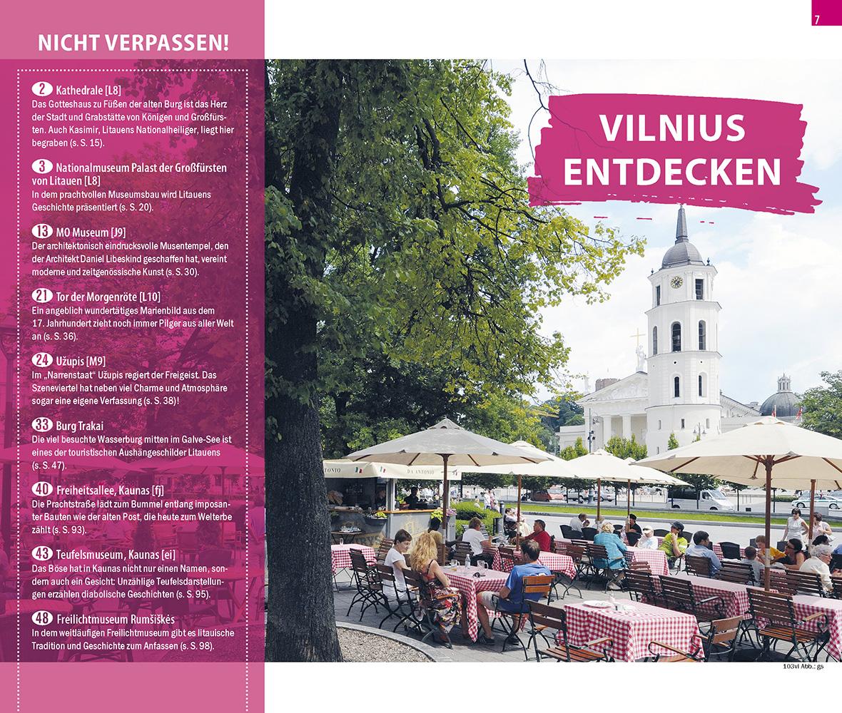 Beispielinhalt (Bild) Reise Know-How CityTrip Vilnius und Kaunas