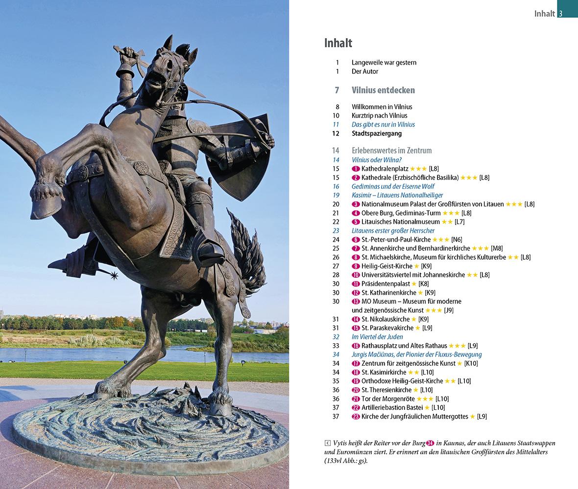 Beispielinhalt (Bild) Reise Know-How CityTrip Vilnius und Kaunas