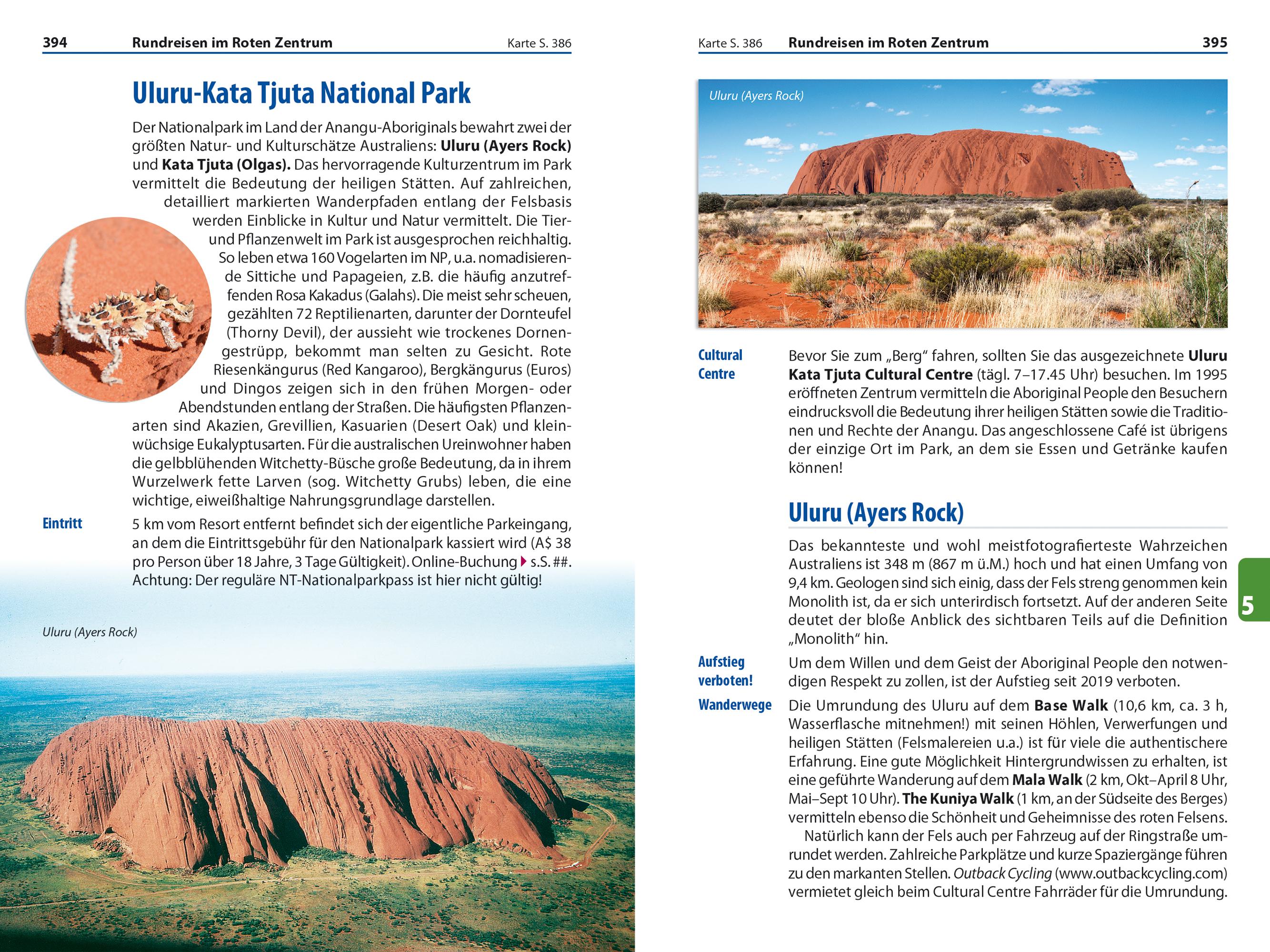 Beispielinhalt (Bild) Reise Know-How Reiseführer Australien Osten und Zentrum