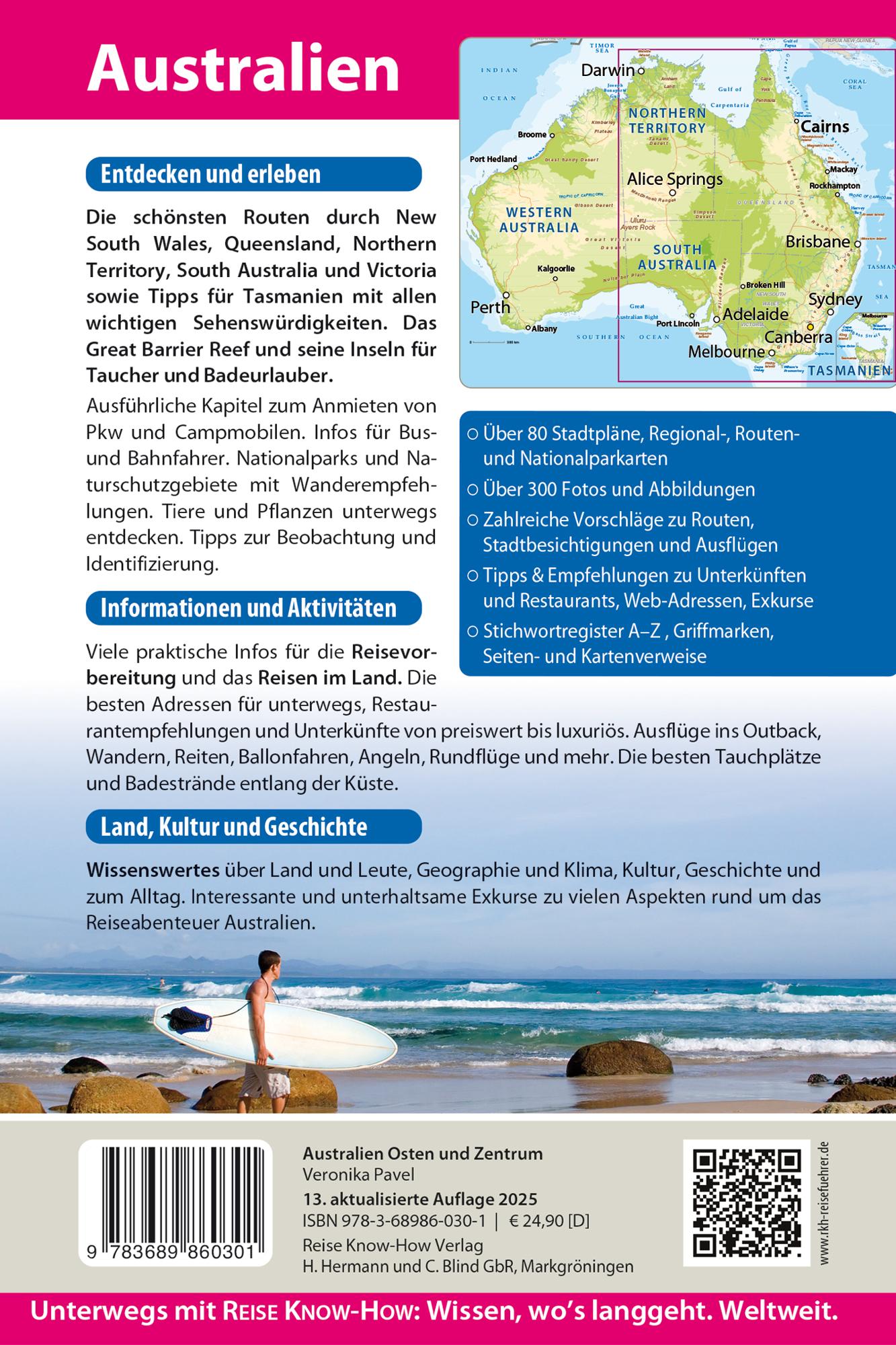 Beispielinhalt (Bild) Reise Know-How Reiseführer Australien Osten und Zentrum