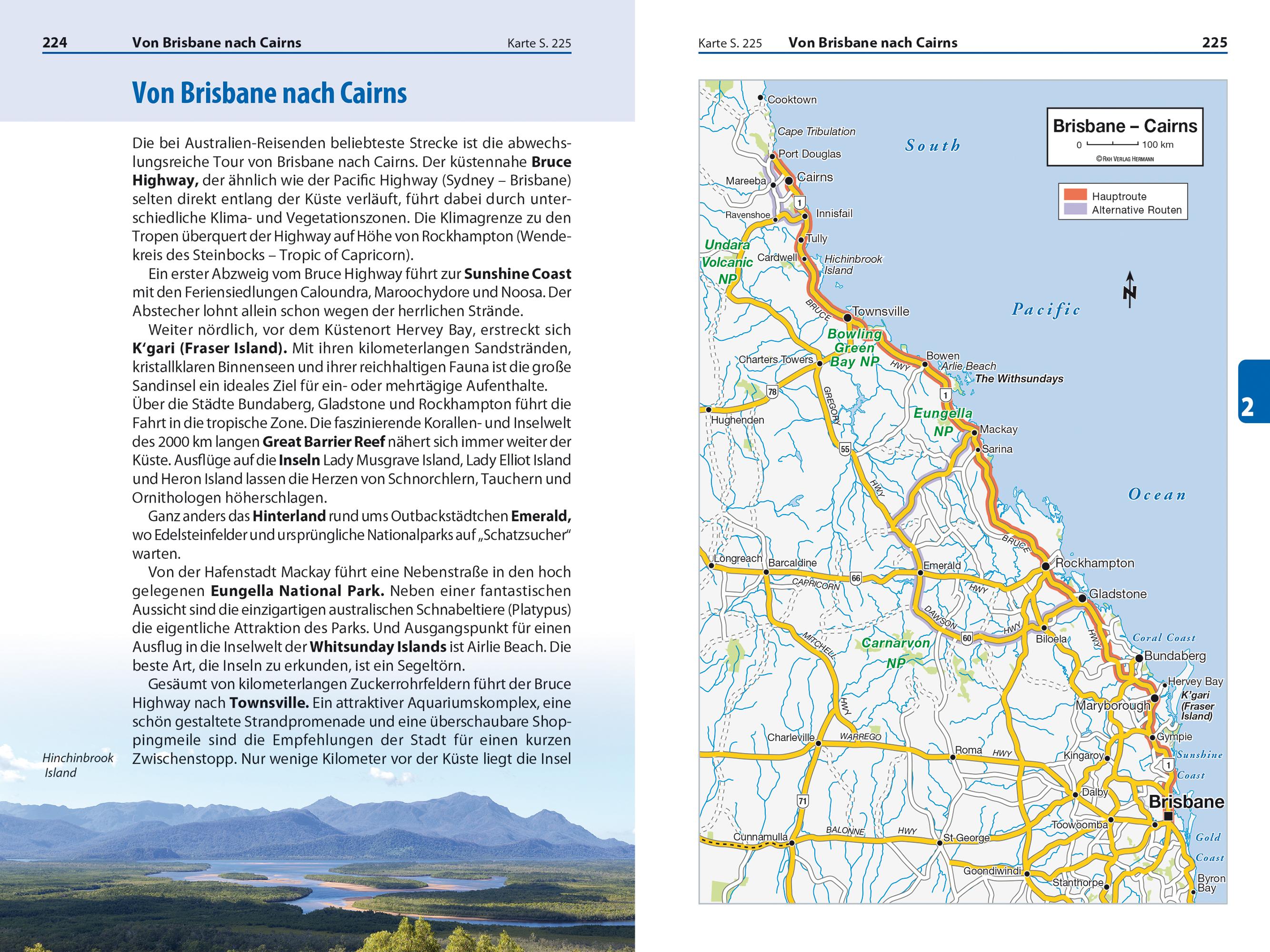 Beispielinhalt (Bild) Reise Know-How Reiseführer Australien Osten und Zentrum