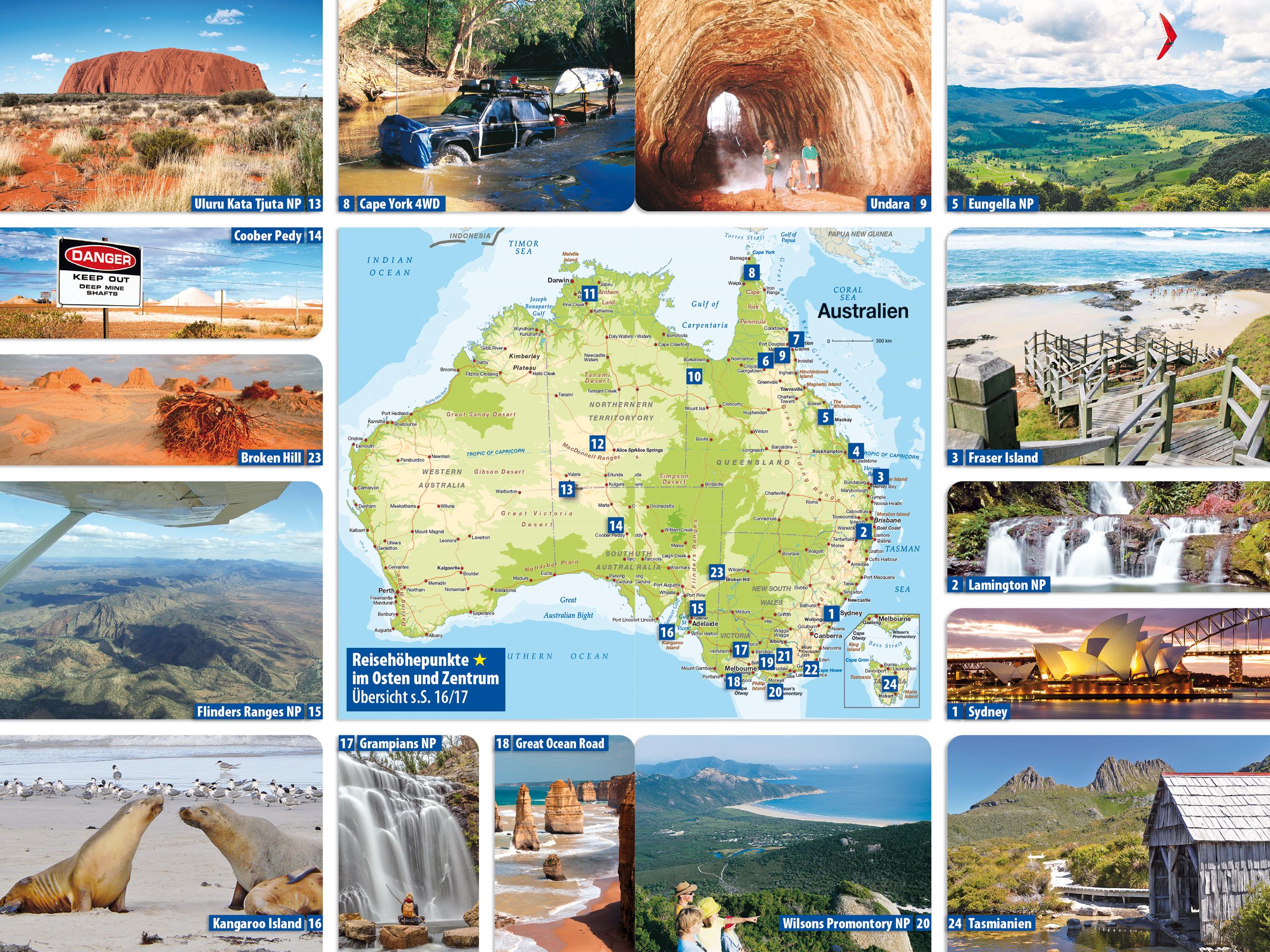 Beispielinhalt (Bild) Reise Know-How Reiseführer Australien Osten und Zentrum