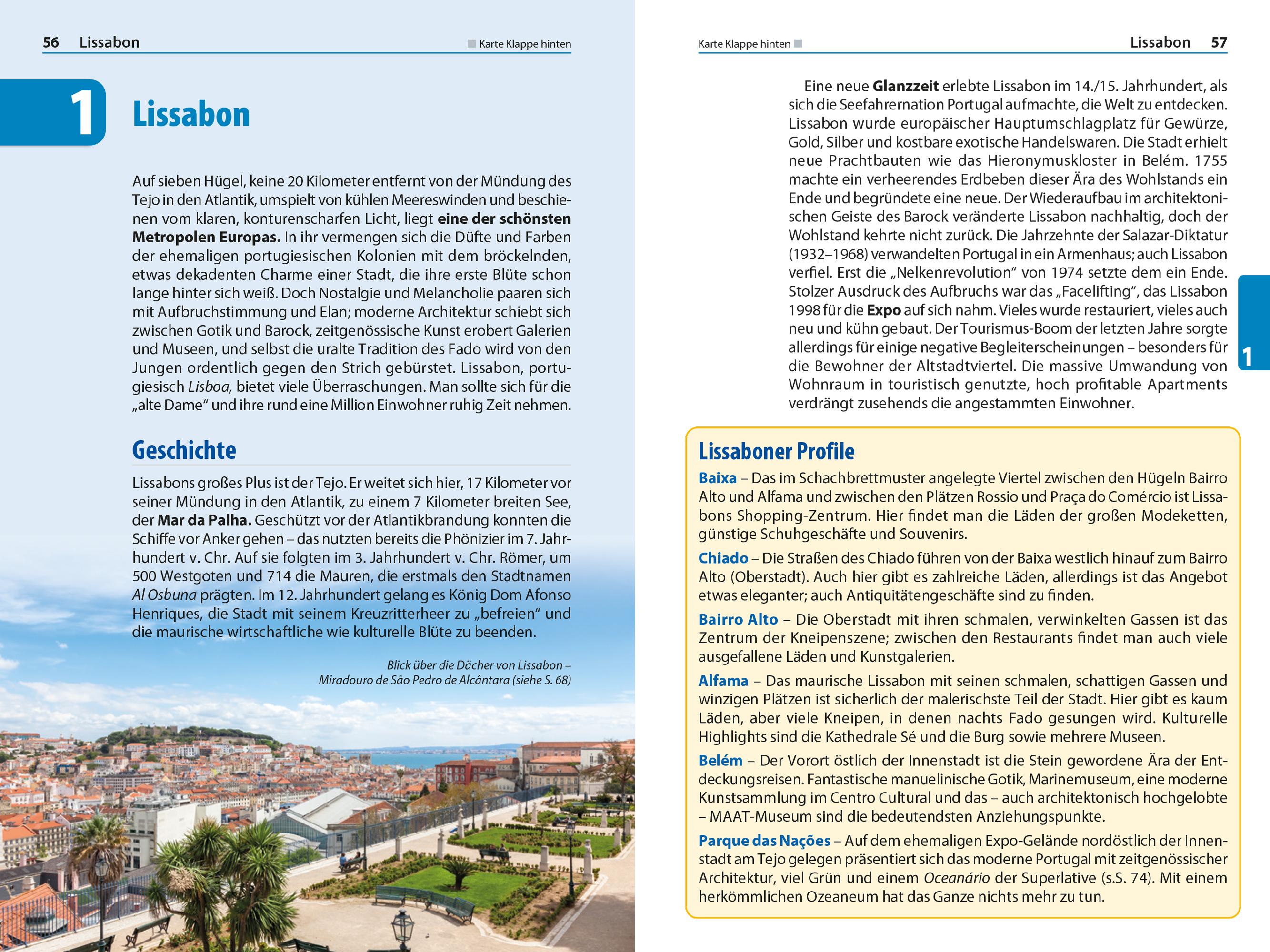 Beispielinhalt (Bild) Reise Know-How Reiseführer Portugal kompakt