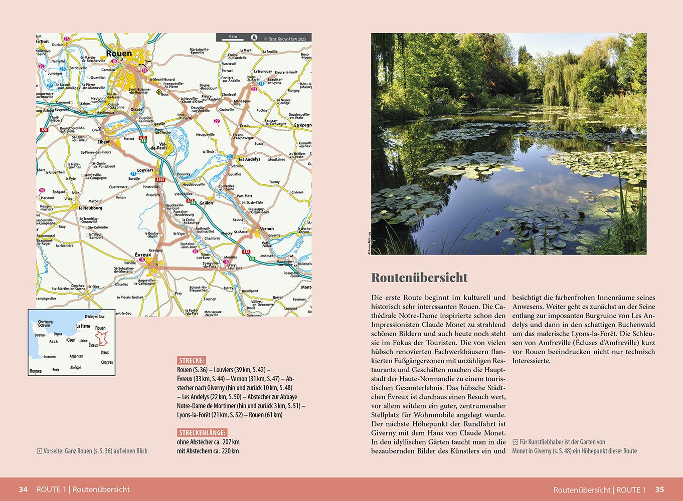 Beispielinhalt (Bild) Reise Know-How Wohnmobil-Tourguide Normandie