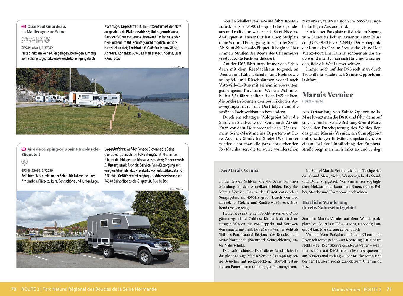 Beispielinhalt (Bild) Reise Know-How Wohnmobil-Tourguide Normandie