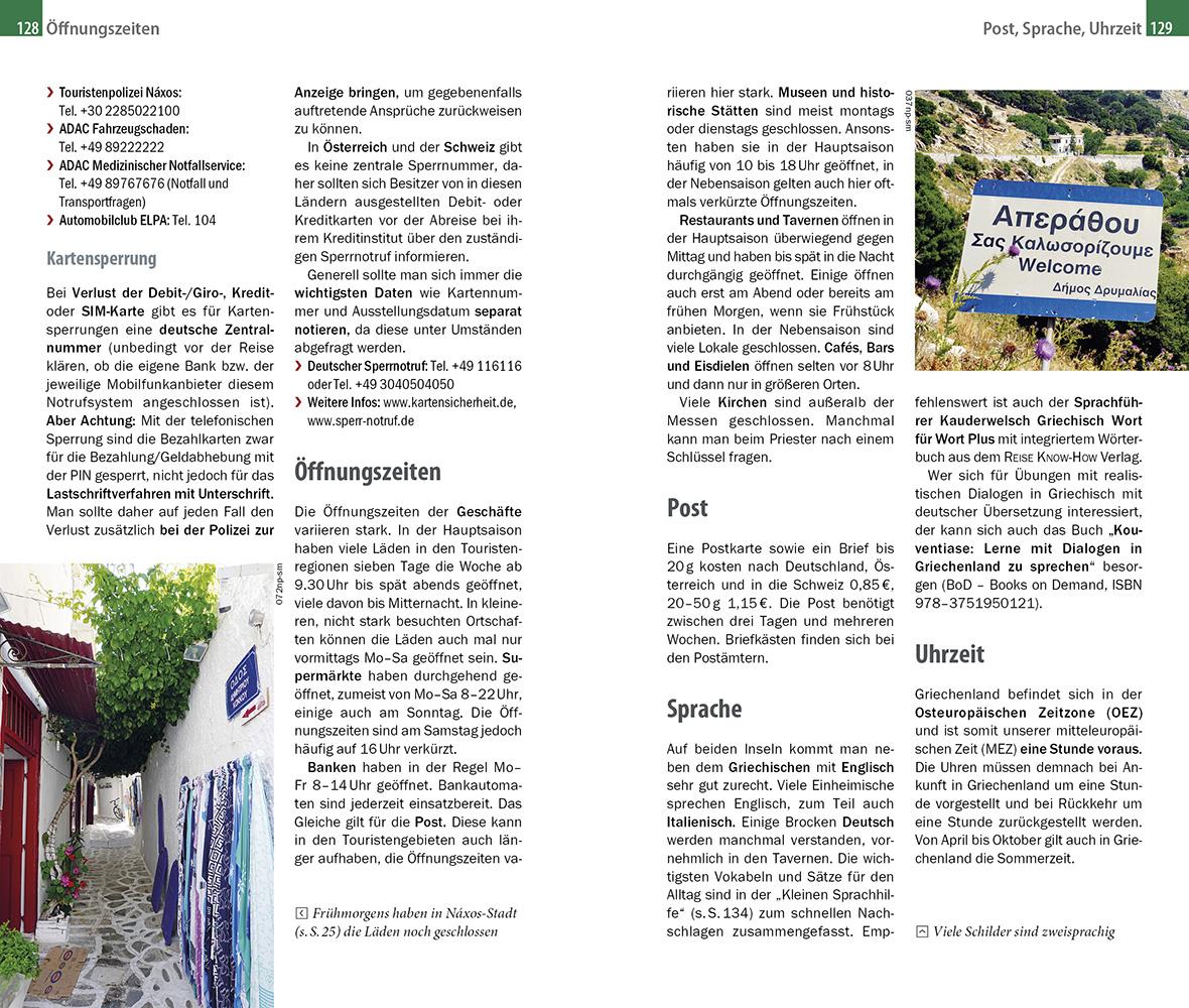 Beispielinhalt (Bild) Reise Know-How InselTrip Náxos und Páros