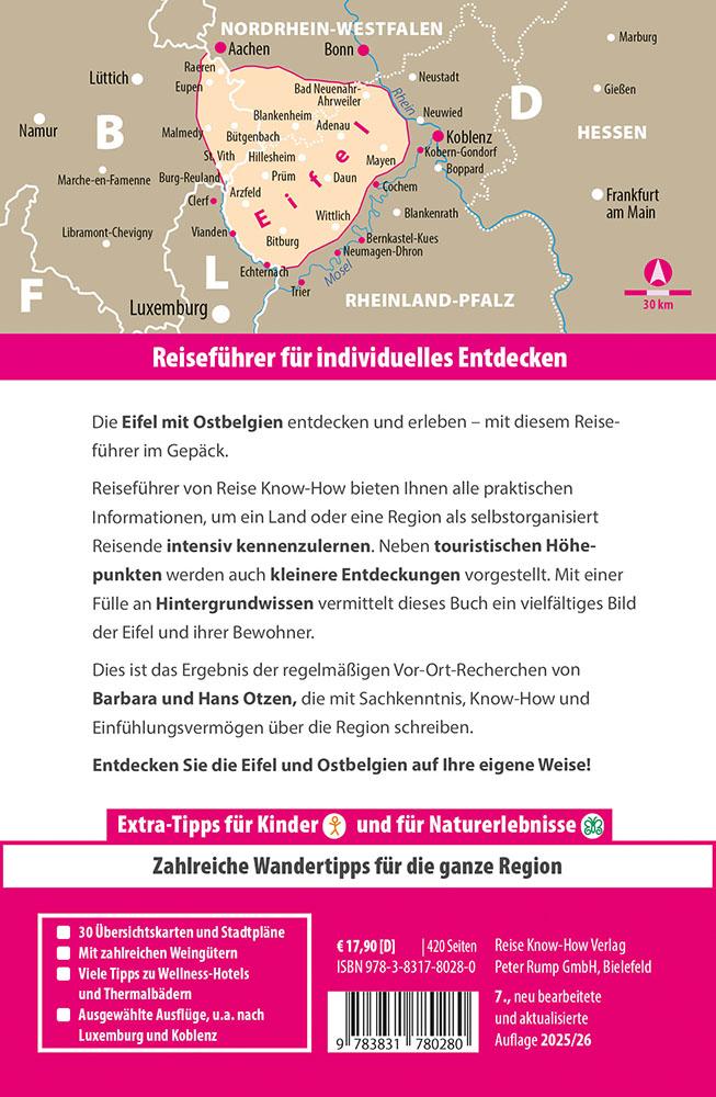 Beispielinhalt (Bild) Reise Know-How Reiseführer Eifel mit Ostbelgien
