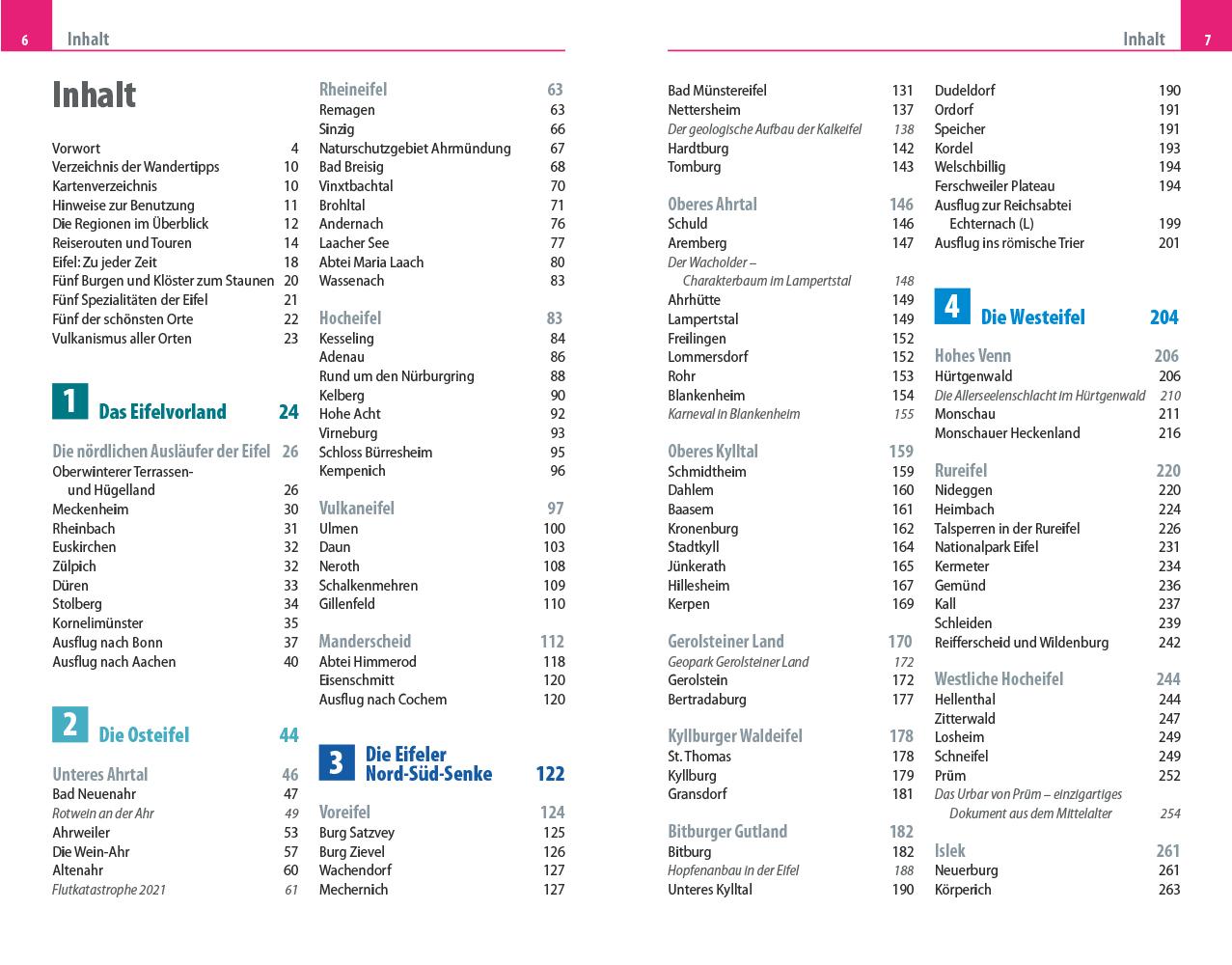 Beispielinhalt (Bild) Reise Know-How Reiseführer Eifel mit Ostbelgien