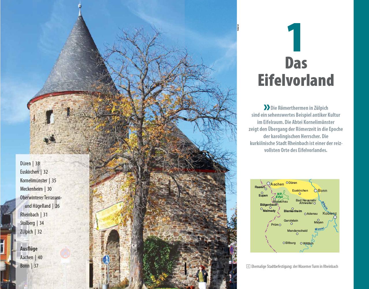 Beispielinhalt (Bild) Reise Know-How Reiseführer Eifel mit Ostbelgien