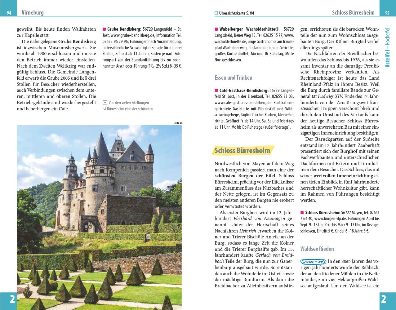 Beispielinhalt (Bild) Reise Know-How Reiseführer Eifel mit Ostbelgien