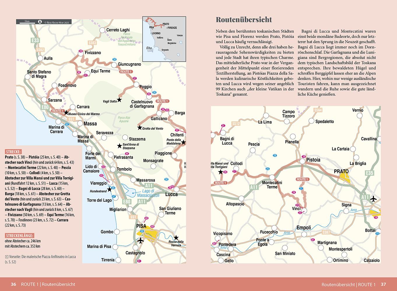 Beispielinhalt (Bild) Reise Know-How Wohnmobil-Tourguide Toskana mit Elba