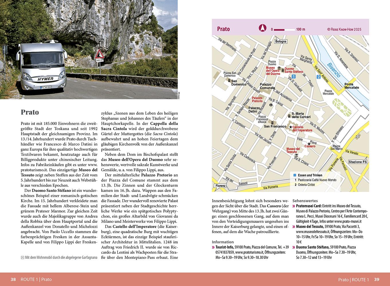 Beispielinhalt (Bild) Reise Know-How Wohnmobil-Tourguide Toskana mit Elba