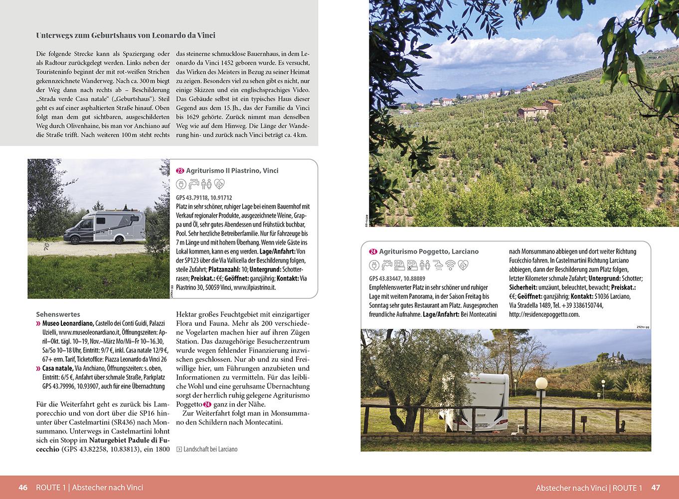 Beispielinhalt (Bild) Reise Know-How Wohnmobil-Tourguide Toskana mit Elba