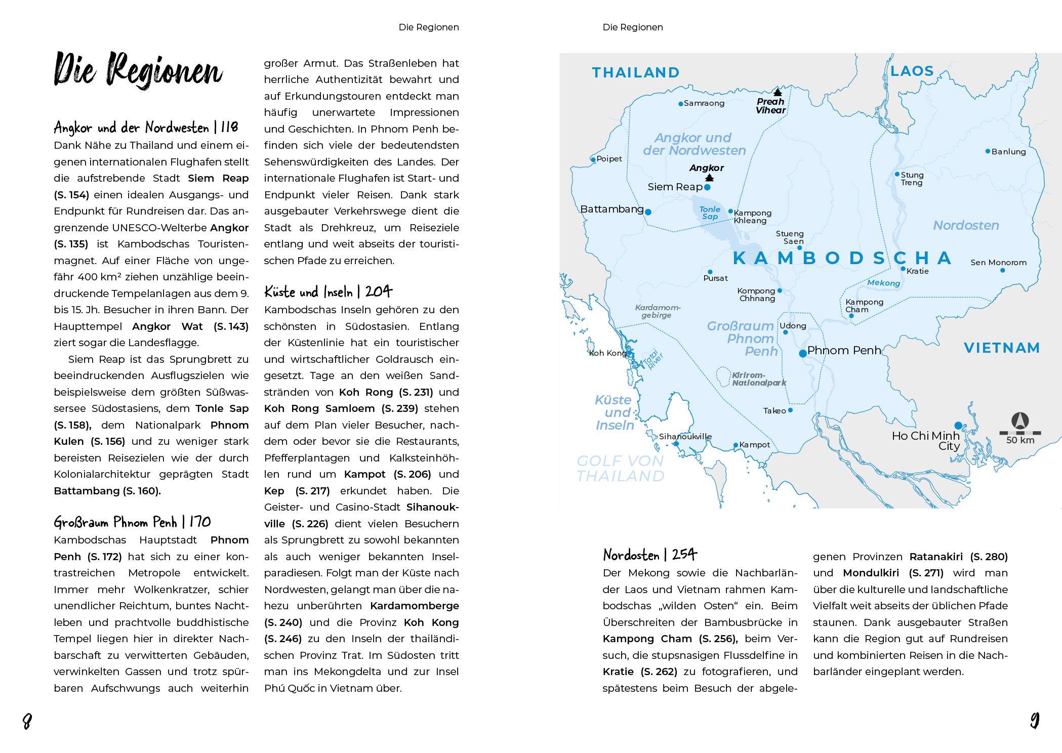 Beispielinhalt (Bild) Reiserouten durch Kambodscha