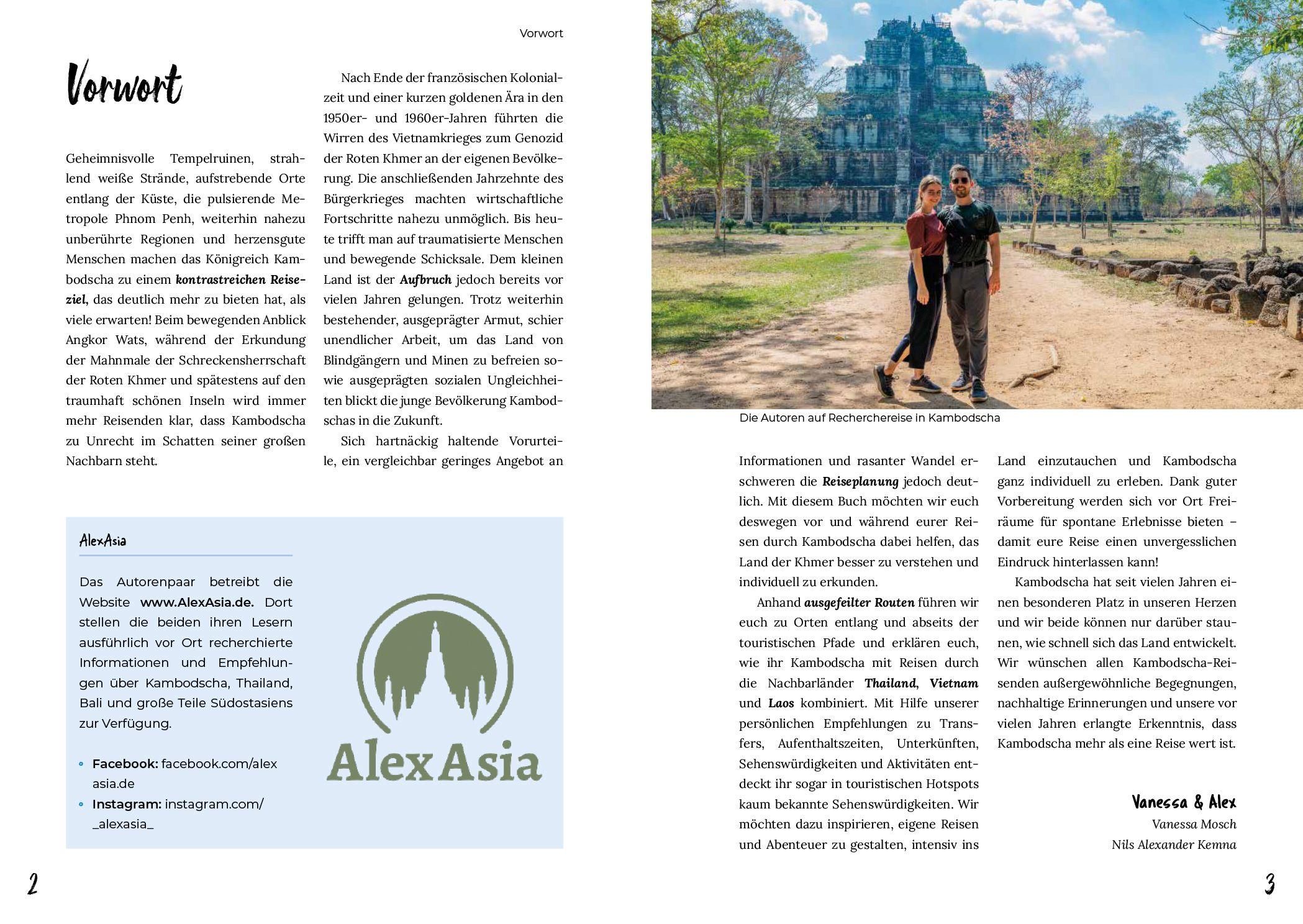 Beispielinhalt (Bild) Reiserouten durch Kambodscha