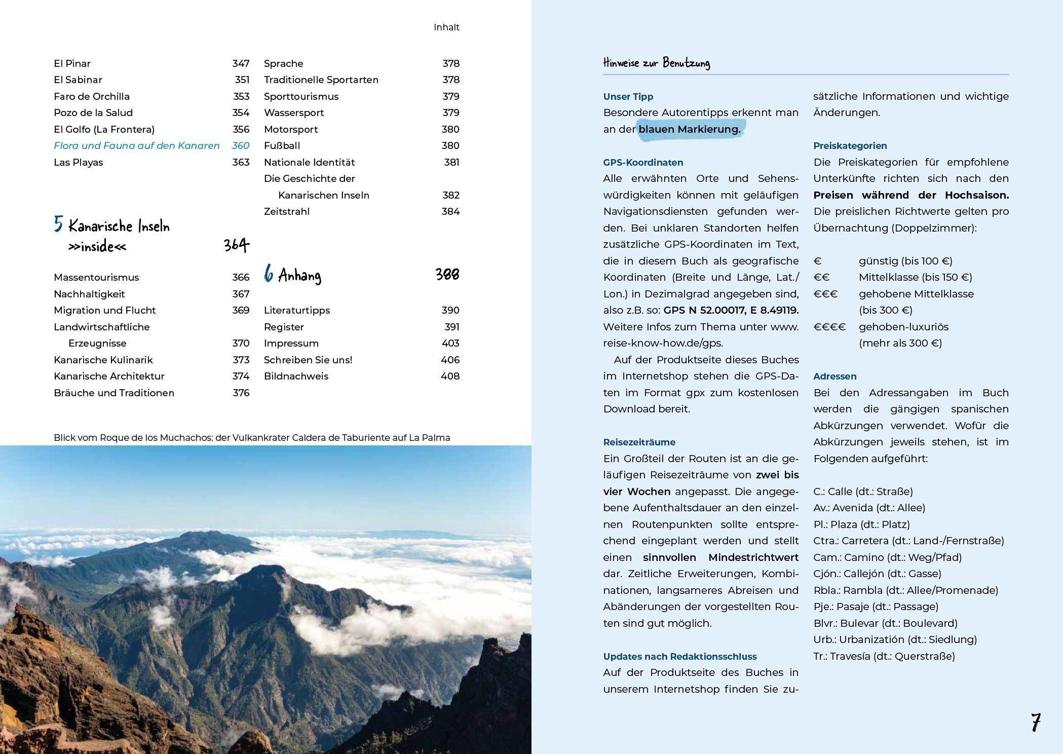 Beispielinhalt (Bild) Reiseführer  Kanarische Inseln - Reiserouten, Highlights, Inspiration