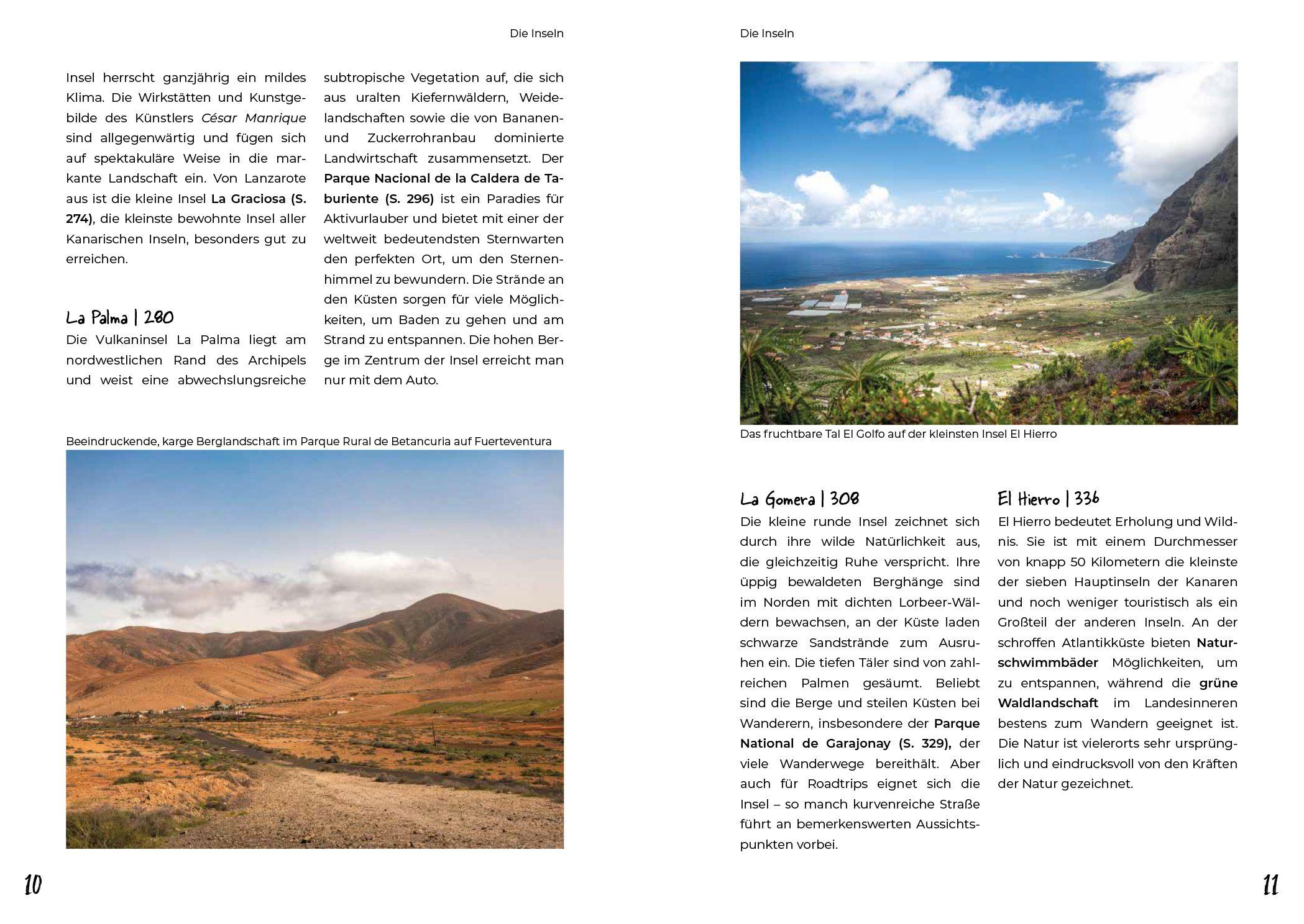 Beispielinhalt (Bild) Reiseführer  Kanarische Inseln - Reiserouten, Highlights, Inspiration