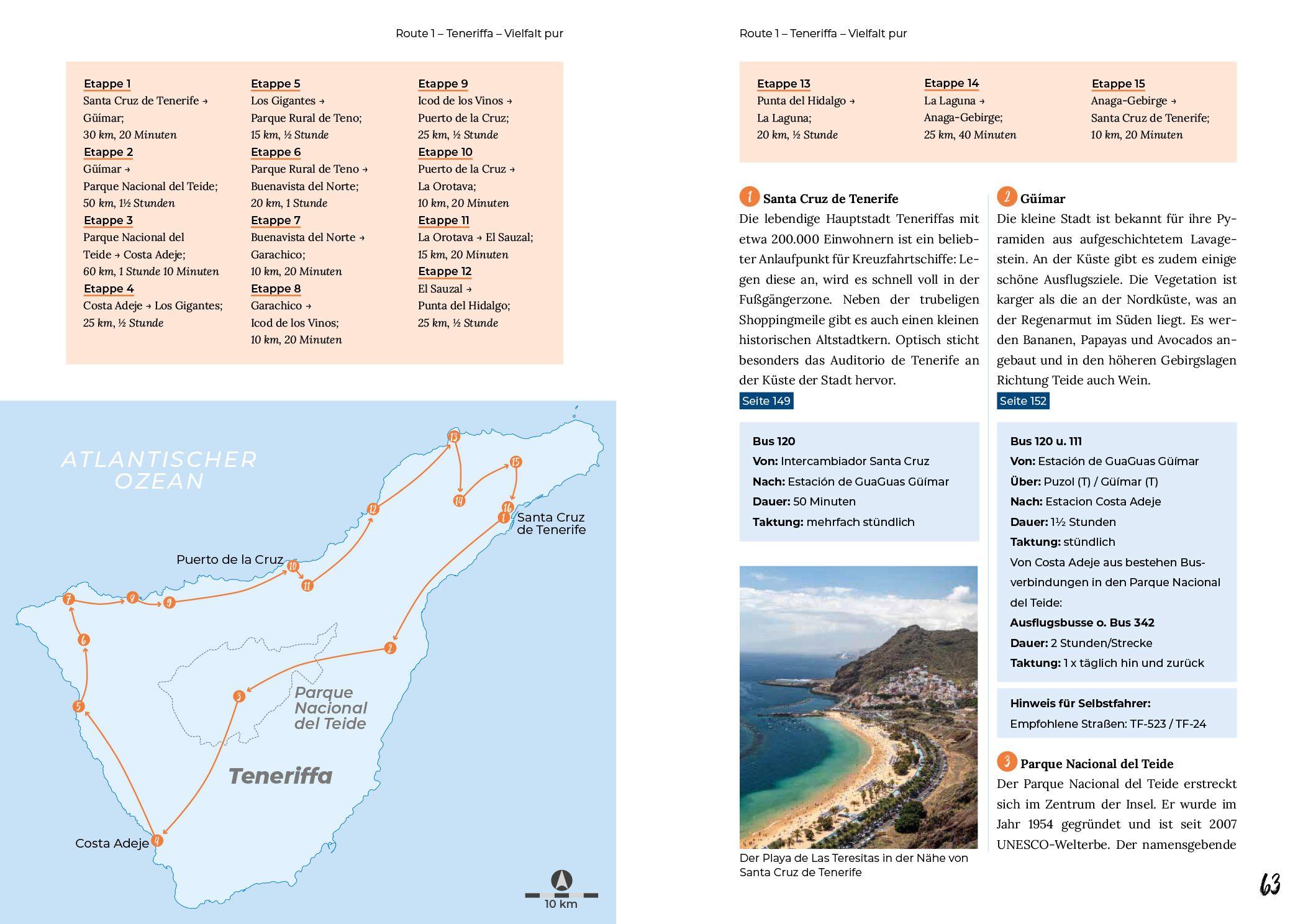 Beispielinhalt (Bild) Reiseführer  Kanarische Inseln - Reiserouten, Highlights, Inspiration
