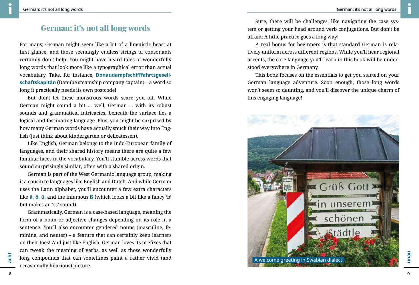 Beispielinhalt (Bild) Reise Know-How Language Guide Book German - word by word