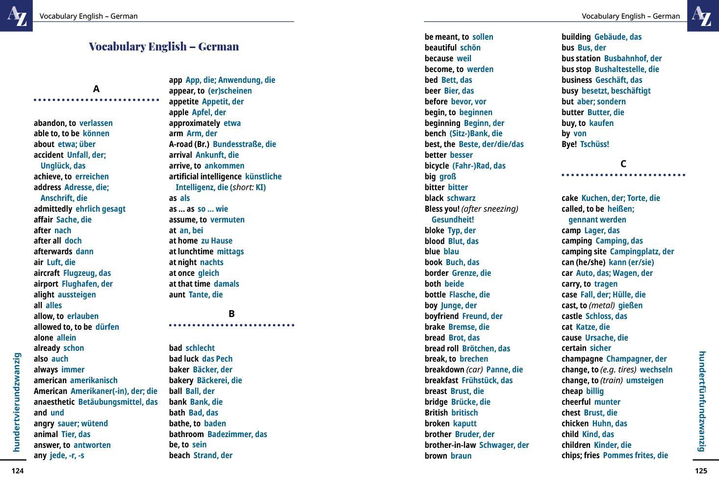 Beispielinhalt (Bild) Reise Know-How Language Guide Book German - word by word