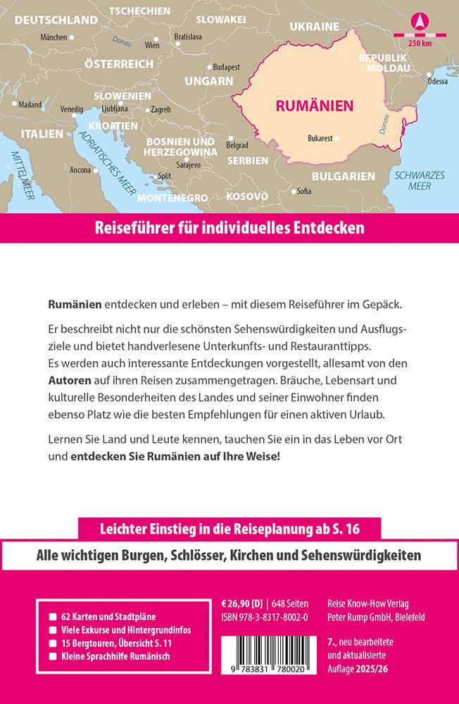 Beispielinhalt (Bild) Reise Know-How Reiseführer Rumänien