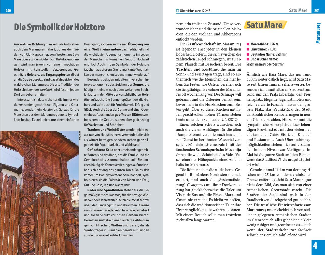 Beispielinhalt (Bild) Reise Know-How Reiseführer Rumänien