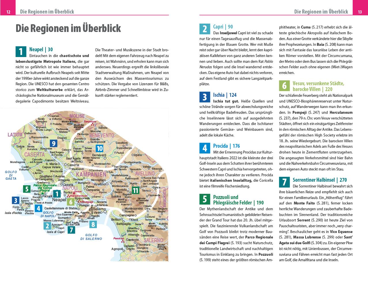 Beispielinhalt (Bild) Reise Know-How Reiseführer Golf von Neapel, Amalfiküste