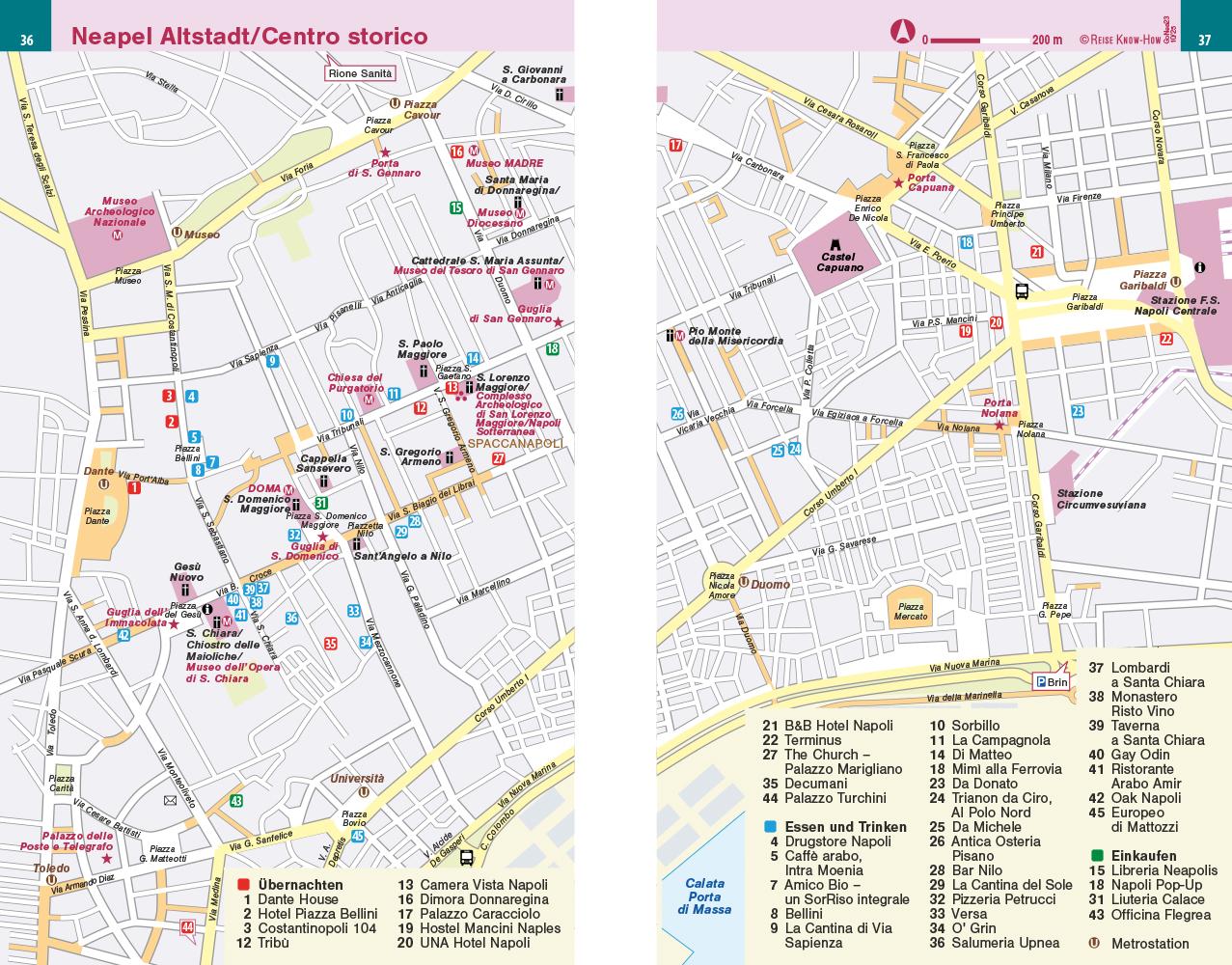 Beispielinhalt (Bild) Reise Know-How Reiseführer Golf von Neapel, Amalfiküste