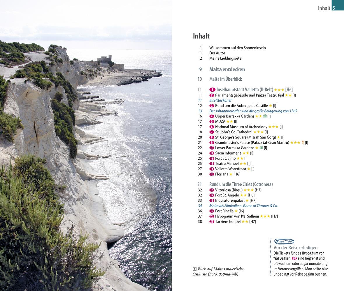 Beispielinhalt (Bild) Reise Know-How InselTrip Malta mit Gozo und Comino