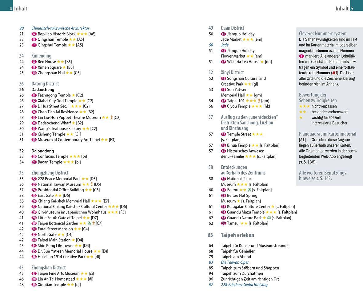 Beispielinhalt (Bild) Reise Know-How CityTrip Taipeh