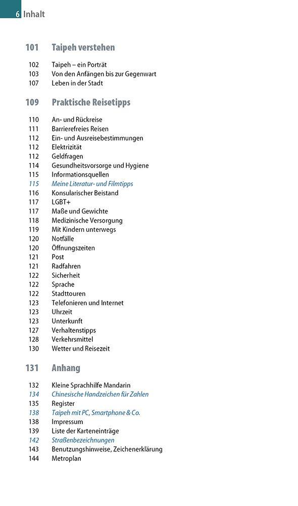 Beispielinhalt (Bild) Reise Know-How CityTrip Taipeh